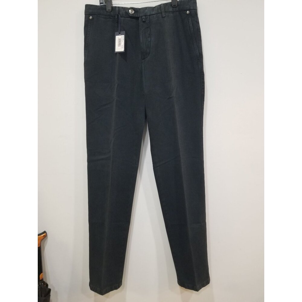 Cesare Attolini Black Chino Pants Size 32 New With Tags.